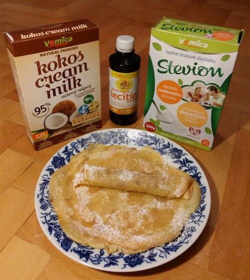 Palacinky celiatické, bezmliečne a bezvaječné VEGAN