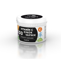 Vitamín C + D3 + Zinok + Vápnik /250 dávok