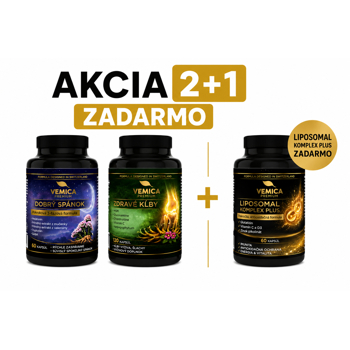 VEMICA Dobrý spánok + Zdravé kĺby + Liposomal komplex PLUS zdarma